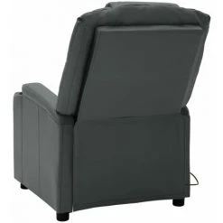Hommoo Fauteuil De Massage Inclinable Anthracite Similicuir 11 Hommoo Fauteuil De Massage Inclinable Anthracite Similicuir -Pas Cher Fauteuil Magasin 54152161 5