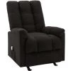 Hommoo Fauteuil De Massage Inclinable Noir Tissu -Pas Cher Fauteuil Magasin 54153009 1