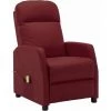 Hommoo Fauteuil De Massage Inclinable Rouge Bordeaux Similicuir 1 Hommoo Fauteuil De Massage Inclinable Rouge Bordeaux Similicuir -Pas Cher Fauteuil Magasin 54167616 1