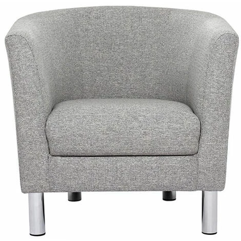NETFURNITURE Chaise De Bras De Baignoire Ontaire 1 Tissu De Gris Clair Plombe - Gris 3 NETFURNITURE Chaise De Bras De Baignoire Ontaire 1 Tissu De Gris Clair Plombe - Gris