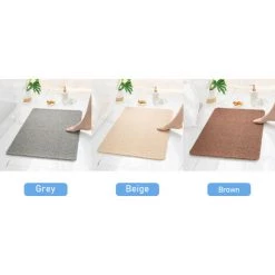 LIFCAUSAL Tapis De Douche Antidérapant Tapis De Bain Absorbant L'eau Tapis De Porte Séchage Rapide PVC Loofah Tapis De Bain Lavable En Machine Pour Salle De Bain Chambre Cuisine 61 X 40,6 Cm Beige -Pas Cher Fauteuil Magasin 54423564 2