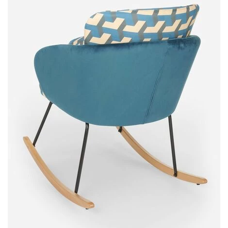 AHD AMAZING HOME DESIGN Chaise à Bascule Moderne Fauteuil En Velours Coussin De Salon Modelis 6 AHD AMAZING HOME DESIGN Chaise à Bascule Moderne Fauteuil En Velours Coussin De Salon Modelis – Image 4