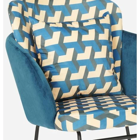 AHD AMAZING HOME DESIGN Chaise à Bascule Moderne Fauteuil En Velours Coussin De Salon Modelis 7 AHD AMAZING HOME DESIGN Chaise à Bascule Moderne Fauteuil En Velours Coussin De Salon Modelis – Image 5