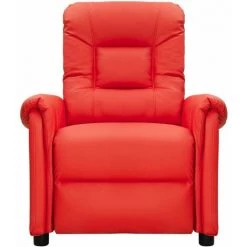 Fauteuil Inclinable Similicuir Rouge VidaXL -Pas Cher Fauteuil Magasin 54664814 3