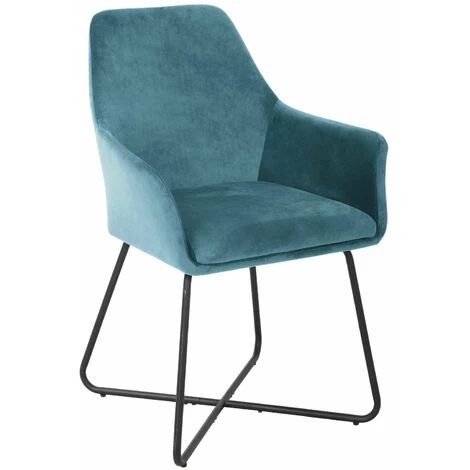 SVITA JOSIE Dining Set De 2 Chaises De Salle à Manger Fauteuil Chaise Rembourrée Velours Pétrole 4 SVITA JOSIE Dining Set De 2 Chaises De Salle à Manger Fauteuil Chaise Rembourrée Velours Pétrole – Image 2