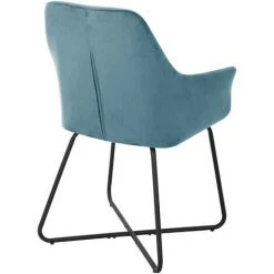 SVITA JOSIE Dining Set De 2 Chaises De Salle à Manger Fauteuil Chaise Rembourrée Velours Pétrole 9 SVITA JOSIE Dining Set De 2 Chaises De Salle à Manger Fauteuil Chaise Rembourrée Velours Pétrole -Pas Cher Fauteuil Magasin 54682089 4