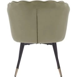 BAïTA Fauteuil CALLISTA En Velours Beige Avec Pieds Noir Et Doré - Beige 10 BAïTA Fauteuil CALLISTA En Velours Beige Avec Pieds Noir Et Doré - Beige -Pas Cher Fauteuil Magasin 54692656 4
