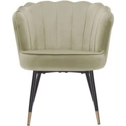 BAïTA Fauteuil CALLISTA En Velours Beige Avec Pieds Noir Et Doré - Beige 11 BAïTA Fauteuil CALLISTA En Velours Beige Avec Pieds Noir Et Doré - Beige -Pas Cher Fauteuil Magasin 54692656 5