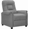 YOUTHUP Fauteuil Inclinable Gris Similicuir - Gris