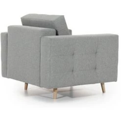 LES TENDANCES Fauteuil Matelassé Velours Vert Sapin Et Bois Clair Anska 11 LES TENDANCES Fauteuil Matelassé Velours Vert Sapin Et Bois Clair Anska -Pas Cher Fauteuil Magasin 54841586 5