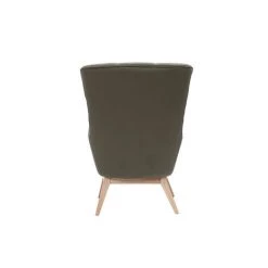 MILIBOO Fauteuil Scandinave Effet Velours Kaki Et Bois BRODY - Kaki Velours 9 MILIBOO Fauteuil Scandinave Effet Velours Kaki Et Bois BRODY - Kaki Velours -Pas Cher Fauteuil Magasin 54943641 4