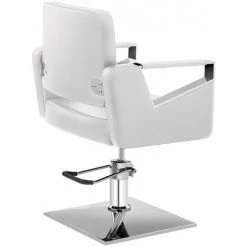 HELLOSHOP26 Fauteuil De Barbier Avec Repose-pieds Acier Similicuir Rotatif à 360 Degrés Rouge - Rouge -Pas Cher Fauteuil Magasin 55023895 4