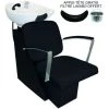 MONSTER SHOP Fauteuil De Coiffure Shampooing Lavabo Appui Tête Réglable Noir Salon De Beauté Coiffure Barbier - Noir