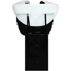 MONSTER SHOP Fauteuil De Coiffure Shampooing Lavabo Appui Tête Réglable Noir Salon De Beauté Coiffure Barbier - Noir -Pas Cher Fauteuil Magasin 55041069 3