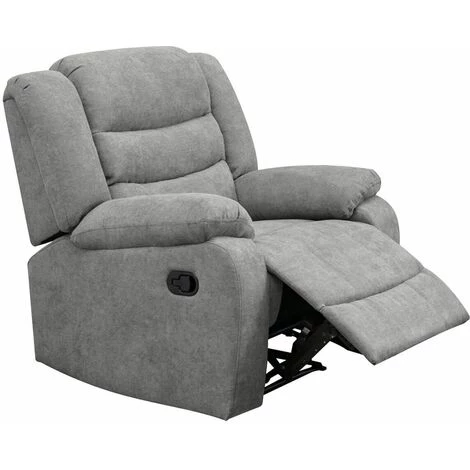 ALTOBUY PHOENIX - Fauteuil Relax Manuel Tissu Gris - Gris 3 ALTOBUY PHOENIX - Fauteuil Relax Manuel Tissu Gris - Gris