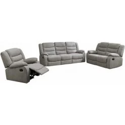 ALTOBUY PHOENIX - Fauteuil Relax Manuel Tissu Gris - Gris 7 ALTOBUY PHOENIX - Fauteuil Relax Manuel Tissu Gris - Gris -Pas Cher Fauteuil Magasin 55067932 3
