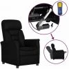 Fauteuil Inclinable Électrique Similicuir Noir VidaXL