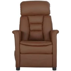 Fauteuil Inclinable Électrique De Massage Similicuir Marron VidaXL -Pas Cher Fauteuil Magasin 55241419 3
