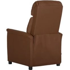 Fauteuil Inclinable Électrique De Massage Similicuir Marron VidaXL -Pas Cher Fauteuil Magasin 55241419 5