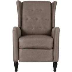 YOUTHUP Fauteuil De Massage Inclinable Taupe Tissu - Taupe -Pas Cher Fauteuil Magasin 55260685 2