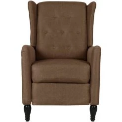 YOUTHUP Fauteuil De Massage Inclinable Marron Tissu - Brun 8 YOUTHUP Fauteuil De Massage Inclinable Marron Tissu - Brun -Pas Cher Fauteuil Magasin 55260687 2