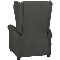 YOUTHUP Fauteuil De Massage Inclinable Gris Foncé Tissu - Gris 10 YOUTHUP Fauteuil De Massage Inclinable Gris Foncé Tissu - Gris -Pas Cher Fauteuil Magasin 55260694 4
