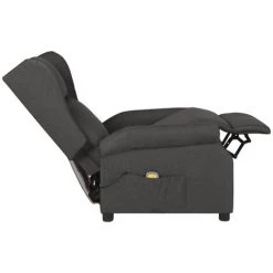 YOUTHUP Fauteuil De Massage Inclinable Gris Foncé Tissu - Gris 11 YOUTHUP Fauteuil De Massage Inclinable Gris Foncé Tissu - Gris -Pas Cher Fauteuil Magasin 55260694 5