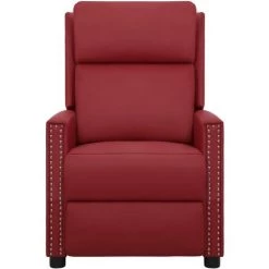 YOUTHUP Fauteuil De Massage Inclinable Rouge Bordeaux Similicuir - Rouge 9 YOUTHUP Fauteuil De Massage Inclinable Rouge Bordeaux Similicuir - Rouge -Pas Cher Fauteuil Magasin 55260697 3