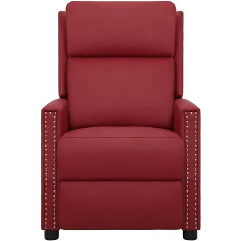 YOUTHUP Fauteuil De Massage Inclinable Rouge Bordeaux Similicuir - Rouge 5 YOUTHUP Fauteuil De Massage Inclinable Rouge Bordeaux Similicuir - Rouge – Image 3