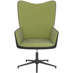YOUTHUP Chaise De Relaxation Vert Clair Velours Et PVC - Vert -Pas Cher Fauteuil Magasin 55260751 4