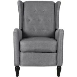 YOUTHUP Fauteuil Inclinable Gris Clair Tissu - Gris 8 YOUTHUP Fauteuil Inclinable Gris Clair Tissu - Gris -Pas Cher Fauteuil Magasin 55260758 2