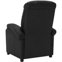 YOUTHUP Fauteuil De Massage Inclinable Noir Tissu - Noir -Pas Cher Fauteuil Magasin 55262245 4