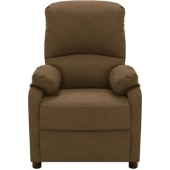 YOUTHUP Fauteuil De Massage Inclinable Marron Tissu - Brun 8 YOUTHUP Fauteuil De Massage Inclinable Marron Tissu - Brun -Pas Cher Fauteuil Magasin 55262248 2