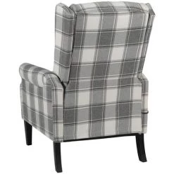 YOUTHUP Fauteuil De Massage Inclinable Gris Blanc Tissu - Gris -Pas Cher Fauteuil Magasin 55262256 4