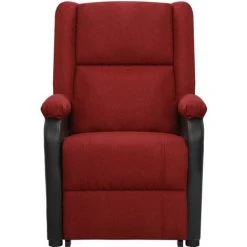YOUTHUP Fauteuil De Massage Inclinable Rouge Bordeaux Tissu - Rouge 9 YOUTHUP Fauteuil De Massage Inclinable Rouge Bordeaux Tissu - Rouge -Pas Cher Fauteuil Magasin 55262262 3