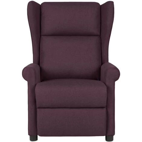 YOUTHUP Fauteuil De Massage Inclinable Violet Tissu - Pourpre 4 YOUTHUP Fauteuil De Massage Inclinable Violet Tissu - Pourpre – Image 2