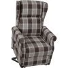 YOUTHUP Fauteuil De Massage Inclinable Marron Tissu - Brun -Pas Cher Fauteuil Magasin 55263461 1