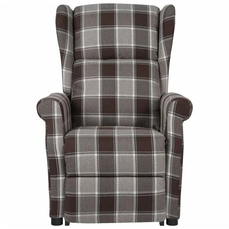 YOUTHUP Fauteuil De Massage Inclinable Marron Tissu - Brun 5 YOUTHUP Fauteuil De Massage Inclinable Marron Tissu - Brun â Image 3