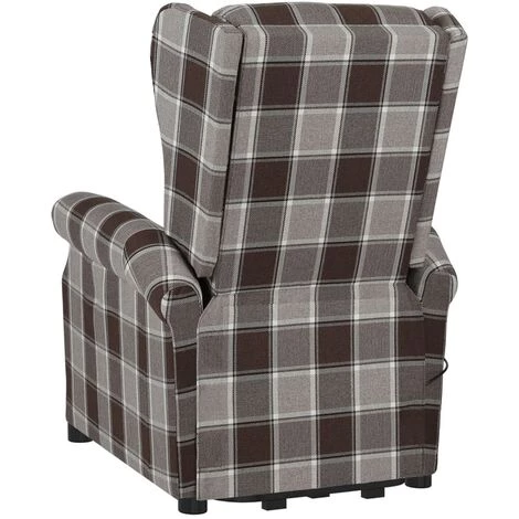 YOUTHUP Fauteuil De Massage Inclinable Marron Tissu - Brun 7 YOUTHUP Fauteuil De Massage Inclinable Marron Tissu - Brun â Image 5