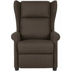 YOUTHUP Fauteuil De Massage Inclinable Marron Foncé Tissu - Brun 8 YOUTHUP Fauteuil De Massage Inclinable Marron Foncé Tissu - Brun -Pas Cher Fauteuil Magasin 55263467 2