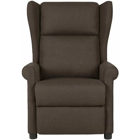 YOUTHUP Fauteuil De Massage Inclinable Marron Foncé Tissu - Brun 4 YOUTHUP Fauteuil De Massage Inclinable Marron Foncé Tissu - Brun – Image 2