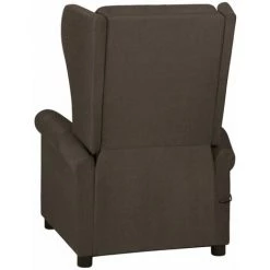 YOUTHUP Fauteuil De Massage Inclinable Marron Foncé Tissu - Brun 10 YOUTHUP Fauteuil De Massage Inclinable Marron Foncé Tissu - Brun -Pas Cher Fauteuil Magasin 55263467 4
