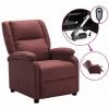 YOUTHUP Fauteuil Inclinable électrique Rouge Bordeaux Similicuir - Rouge