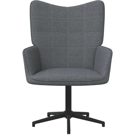 YOUTHUP Chaise De Relaxation Gris Foncé Tissu - Gris 4 YOUTHUP Chaise De Relaxation Gris Foncé Tissu - Gris – Image 2