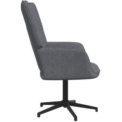 YOUTHUP Chaise De Relaxation Gris Foncé Tissu - Gris 5 YOUTHUP Chaise De Relaxation Gris Foncé Tissu - Gris – Image 3