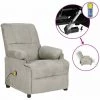 YOUTHUP Fauteuil De Massage Inclinable électrique Gris Clair Similicuir - Gris -Pas Cher Fauteuil Magasin 55265190 1