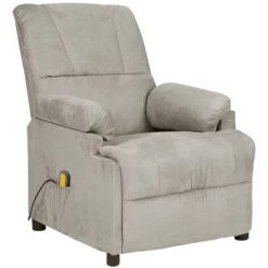 YOUTHUP Fauteuil De Massage Inclinable électrique Gris Clair Similicuir - Gris 8 YOUTHUP Fauteuil De Massage Inclinable électrique Gris Clair Similicuir - Gris -Pas Cher Fauteuil Magasin 55265190 2
