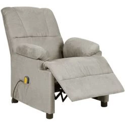 YOUTHUP Fauteuil De Massage Inclinable électrique Gris Clair Similicuir - Gris 10 YOUTHUP Fauteuil De Massage Inclinable électrique Gris Clair Similicuir - Gris -Pas Cher Fauteuil Magasin 55265190 4