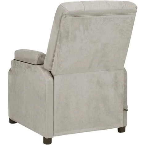 YOUTHUP Fauteuil De Massage Inclinable électrique Gris Clair Similicuir - Gris 7 YOUTHUP Fauteuil De Massage Inclinable électrique Gris Clair Similicuir - Gris – Image 5