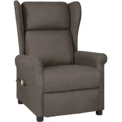 YOUTHUP Fauteuil De Massage Inclinable Marron Tissu - Brun